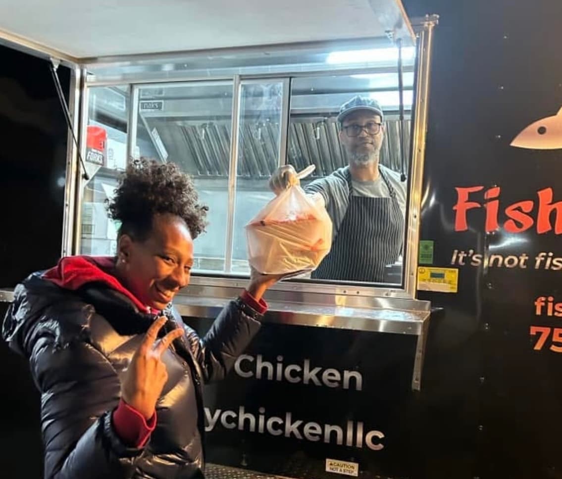 Andrew and Tieshe with BKO family supporting local entrepreneurs